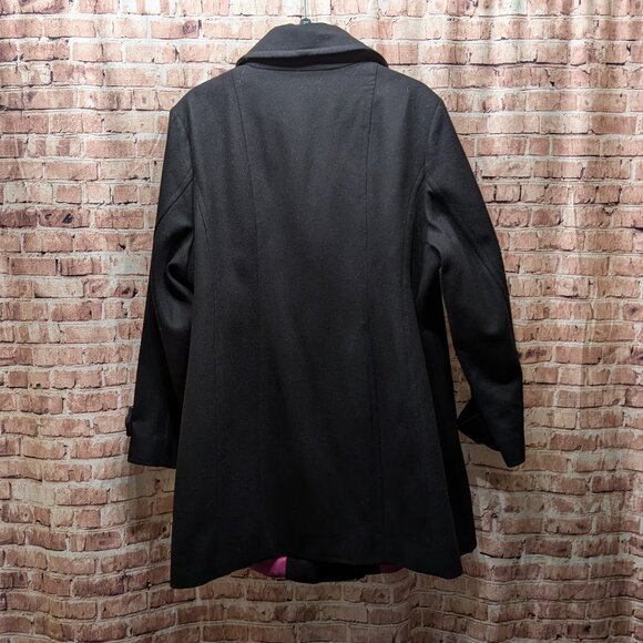 croft & barrow Black Double-Breasted Peacoat Size 2X NWT - Picture 9 of 13